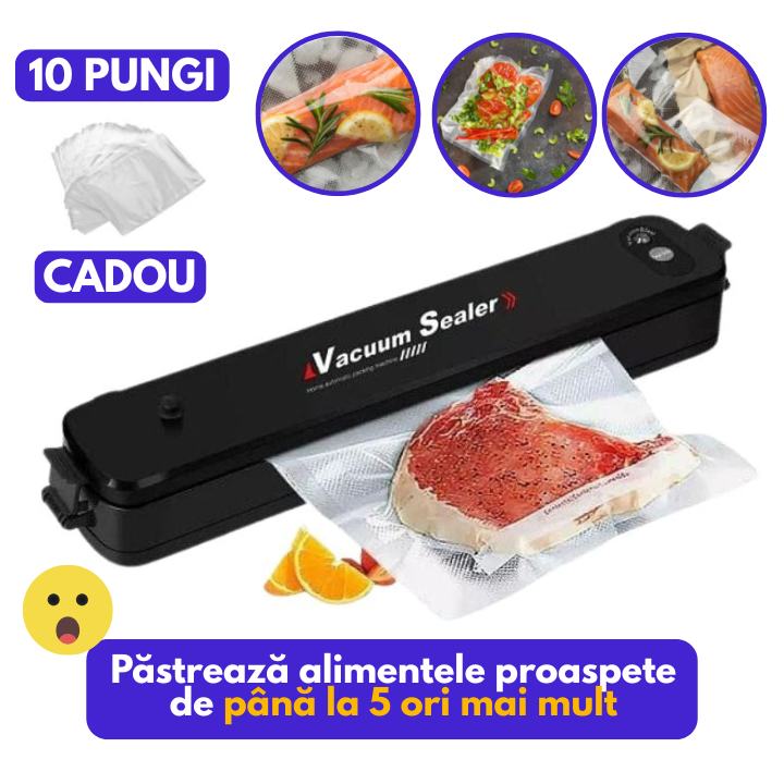 Aparat de vidat Inteligentă + 10 PUNGI CADOU