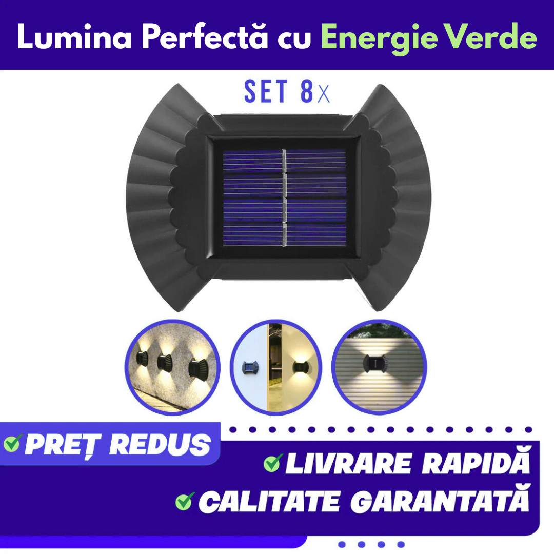 SET LAMPI SOLARE IN FORMA DE SCOICA