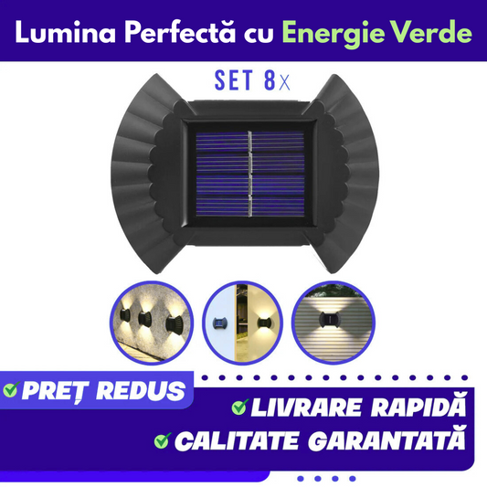 SET LAMPI SOLARE IN FORMA DE SCOICA
